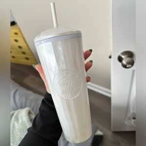 Starbucks Tumbler 24 oz Marble White